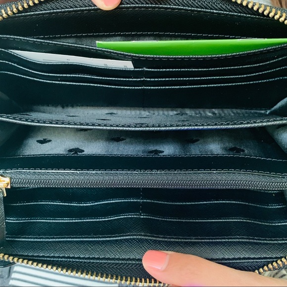 Kate Spade Jazz Things Up Cat Black Wallet - Picture 7 of 8